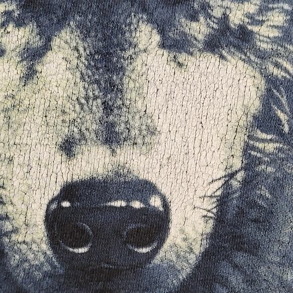 Vintage Y2K Dream-Catcher Wolf Shirt 2XL/3XL 27x29 Black - Picture 11 of 14